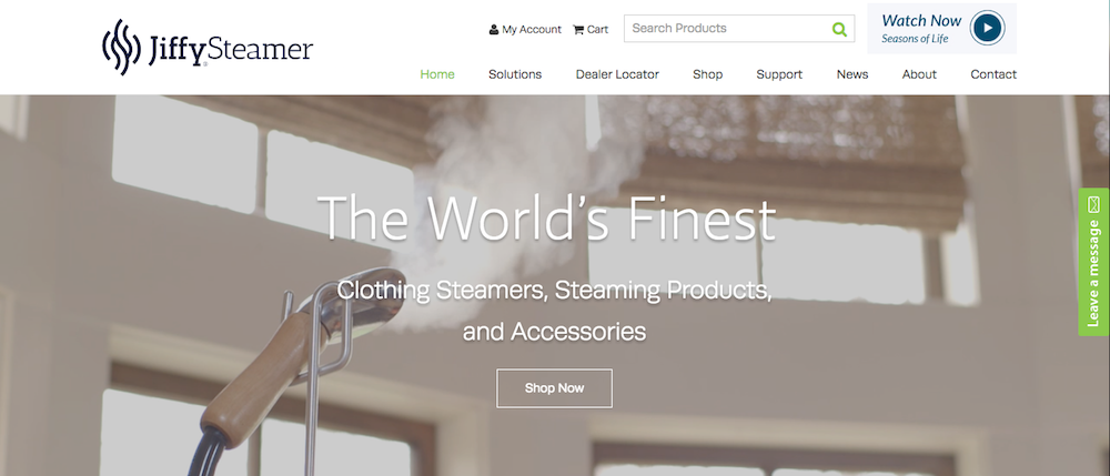 Jiffy Steamer Launches New Online Store